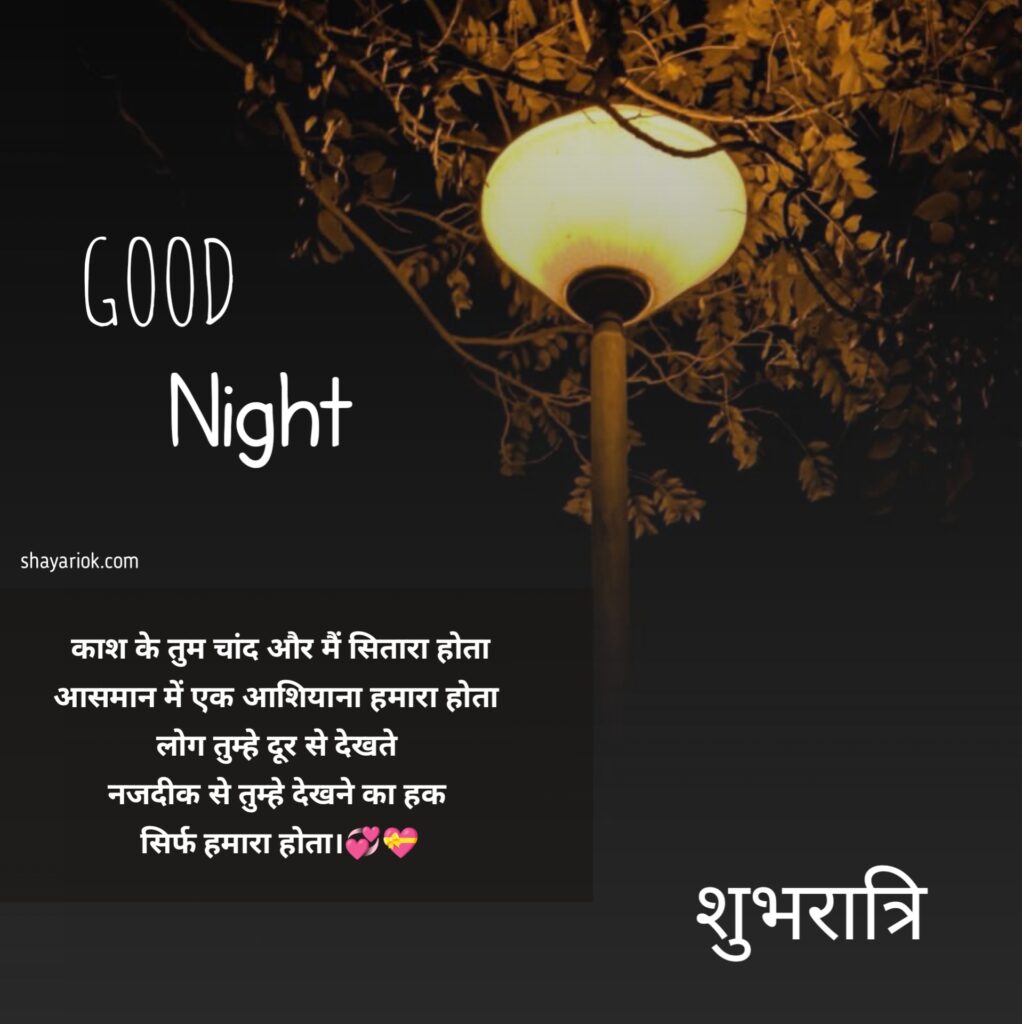 Good Night Shayari in Hindi